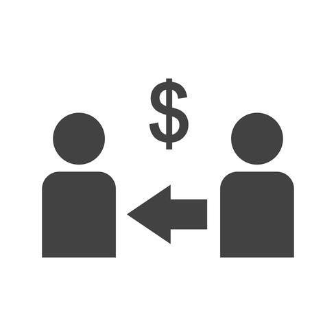 Marketing affiliate Glyph Black Icon vector