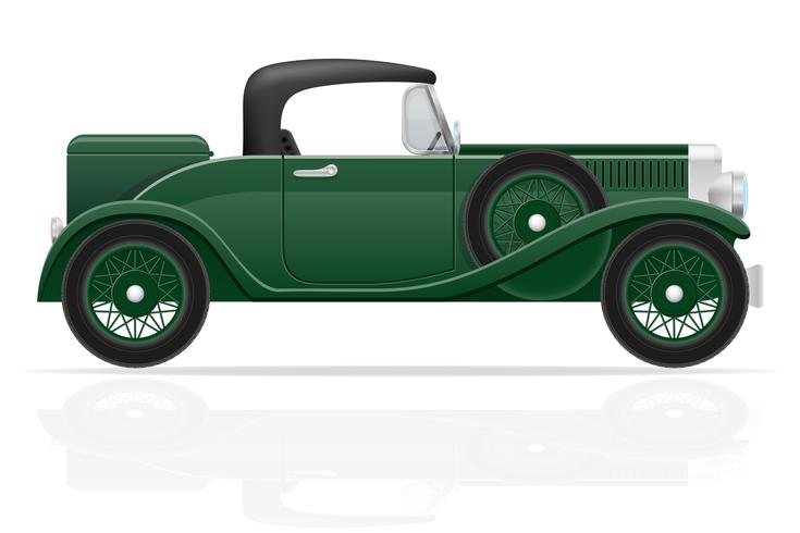 old retro car vector illustration