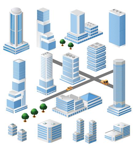 Edificios vectoriales vector