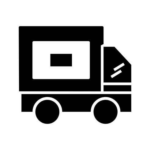 Icono de Glyph negro de entrega vector