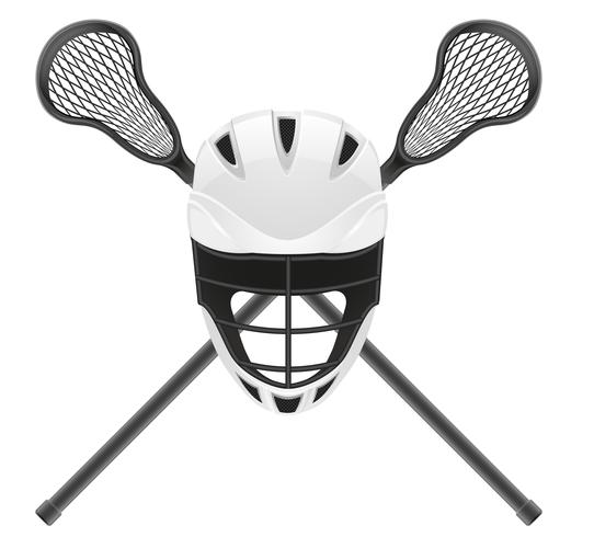 lacrosse equipment vector illustration