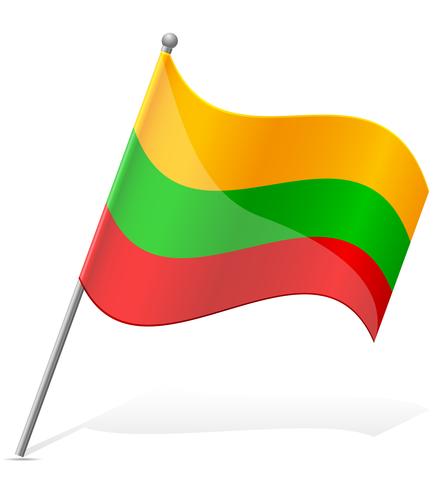 flag of Lithuania vector illustration