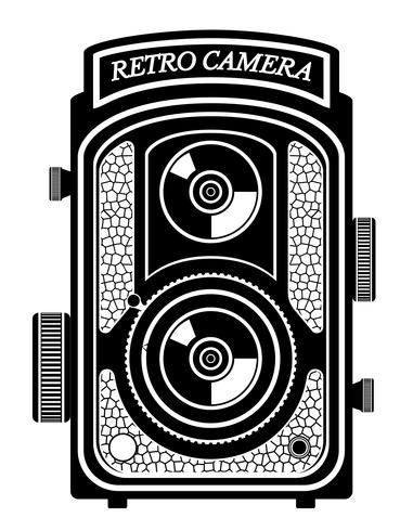 camera photo old retro vintage icon stock vector illustration