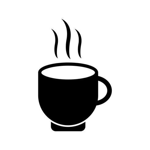 Taza de té Glyph Black Icon vector