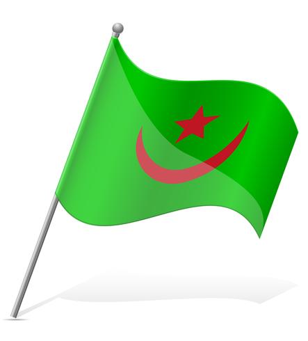 flag of Mauritania vector illustration