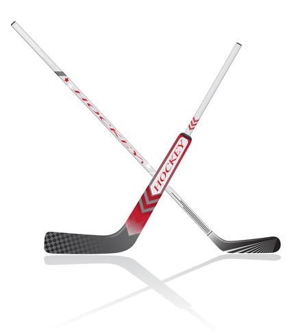 hockey sticks vector illustration