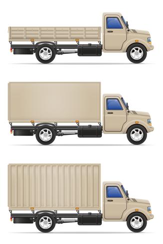 cargo truck for transportation of goods vector illustration