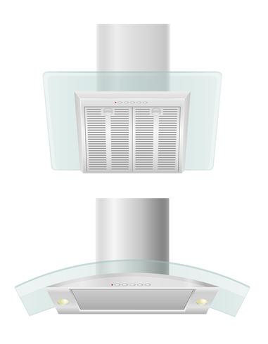 extractor hood for kitchen vector illustration