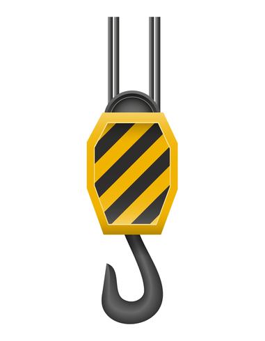 hook a crane for lifting goods vector illustration