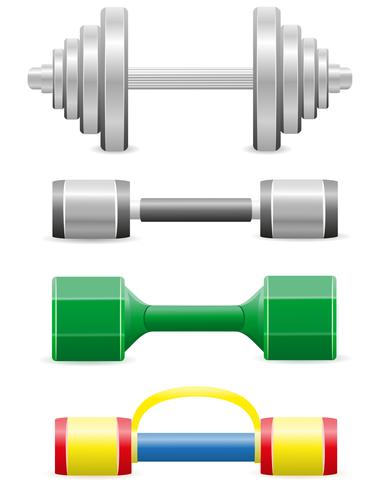 pesas para la ilustración vectorial fitness vector