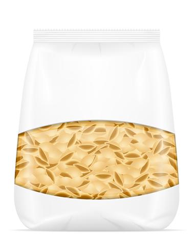 pasta in packaging vector illustration