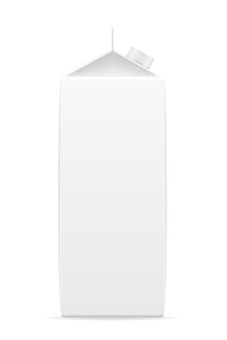 white package with juice vector illustration