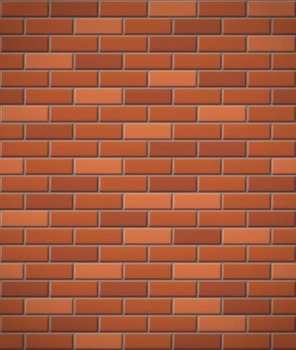 wall of red brick seamless background vector