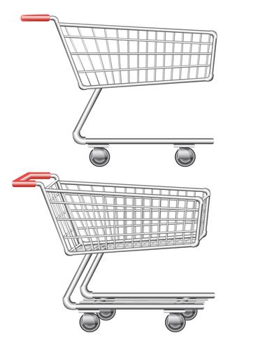 Ilustración de vector de carro de compras