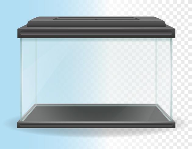 transparent aquarium vector illustration