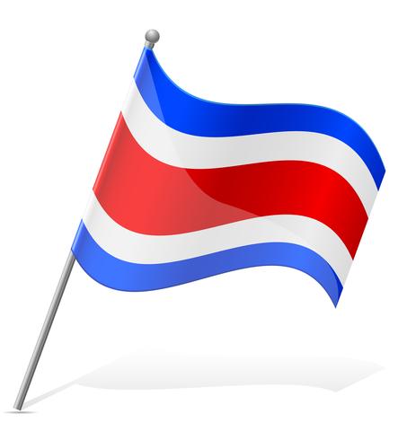 flag of Costa Rica vector illustration