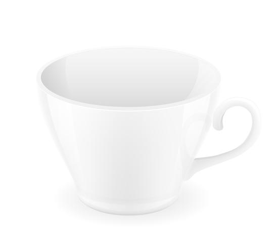 porcelain cup vector illustration