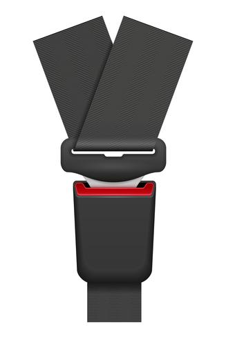 car seat belt for safety in case of accident vector illustration