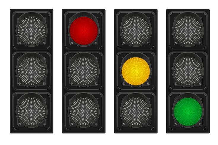 traffic lights for cars vector illustration