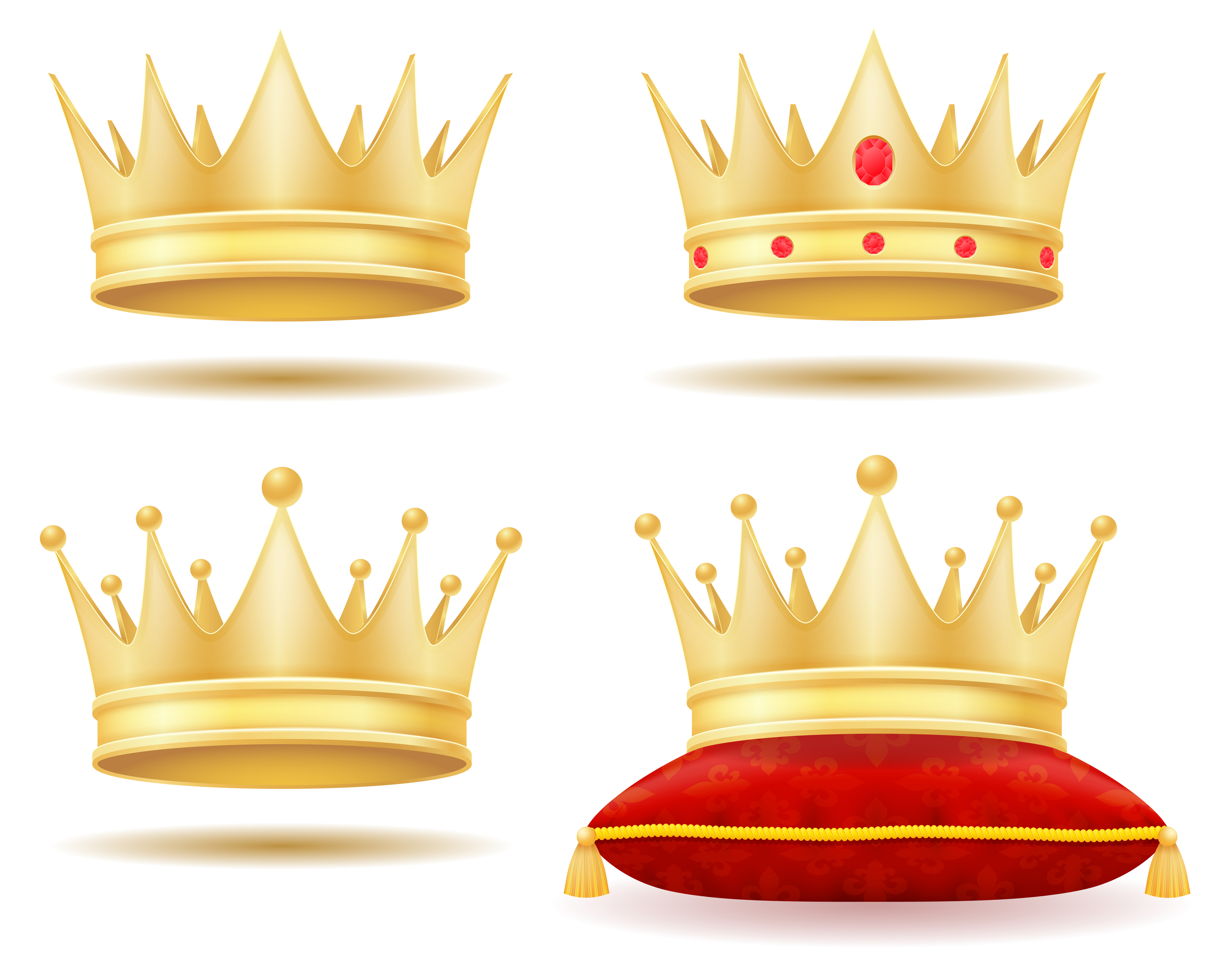 King Royal Golden Crown Vector Illustration 513858 Vector Art At Vecteezy