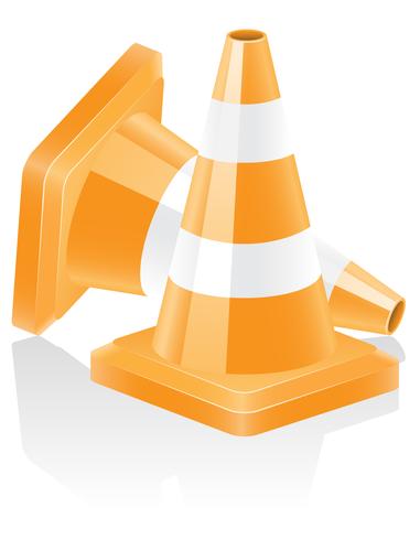 icon traffic cone vector illustration