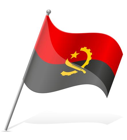 Bandera de Angola ilustración vectorial vector