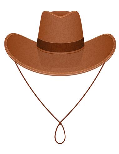 Ilustración de vector de sombrero de vaquero