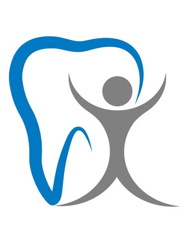 logotipo para una clínica dental ilustración vectorial vector