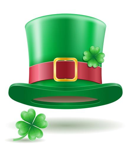 saint patrick's day leprechaun hat stock vector illustration