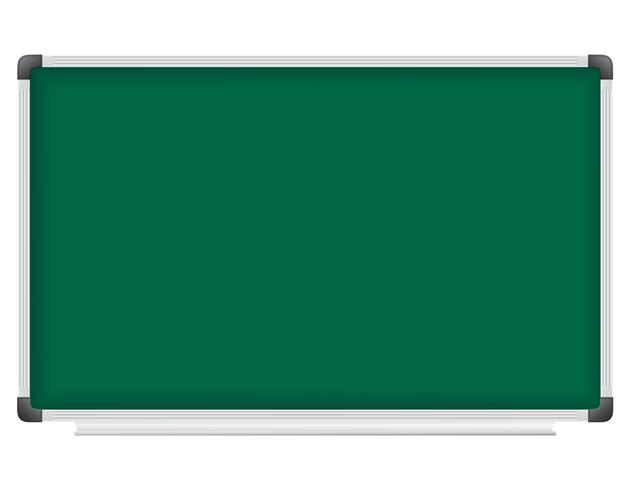 plastic school board for writing with chalk vector illustration