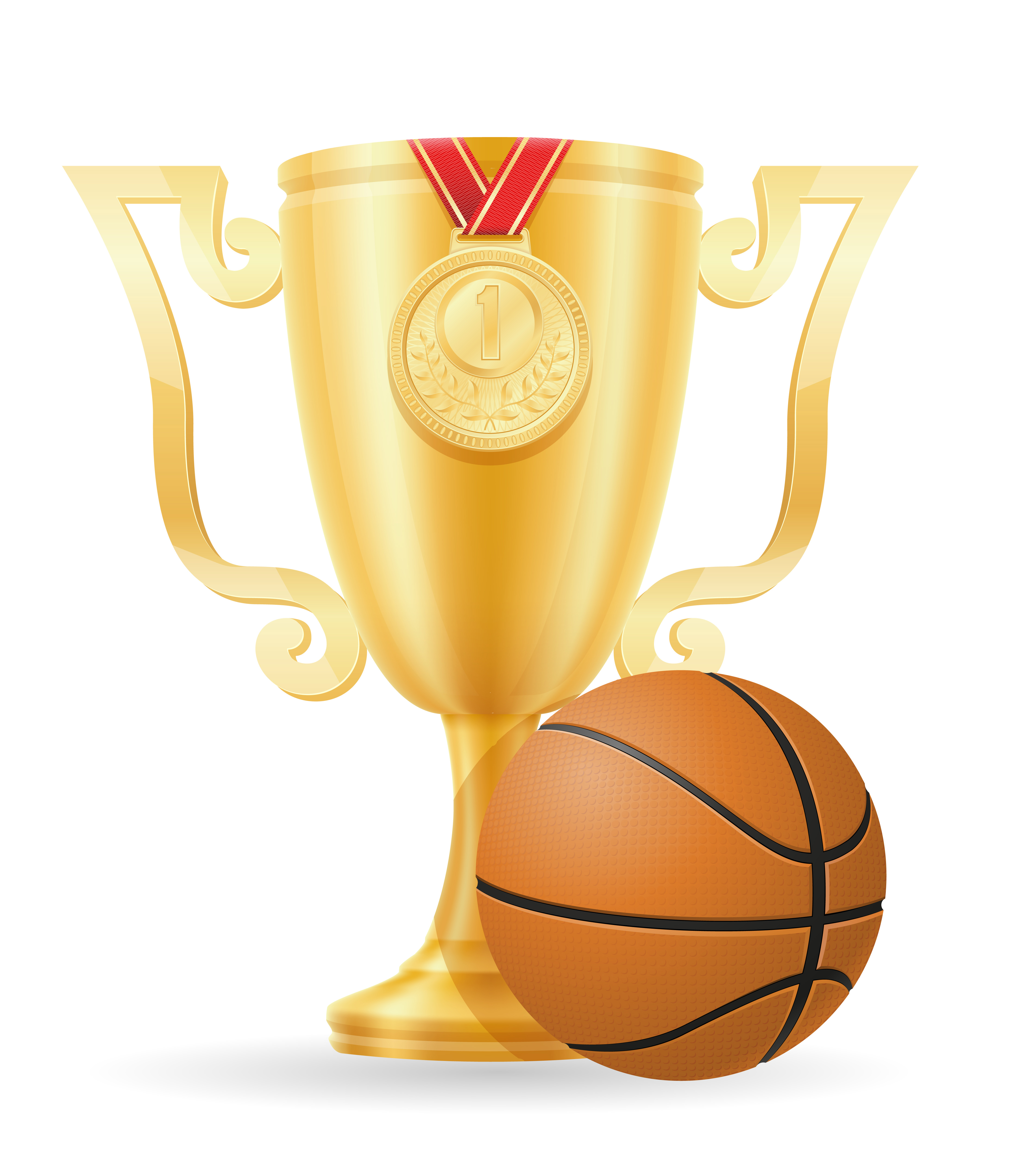 basketball cup winner gold stock vector illustration 514175 Vector Art