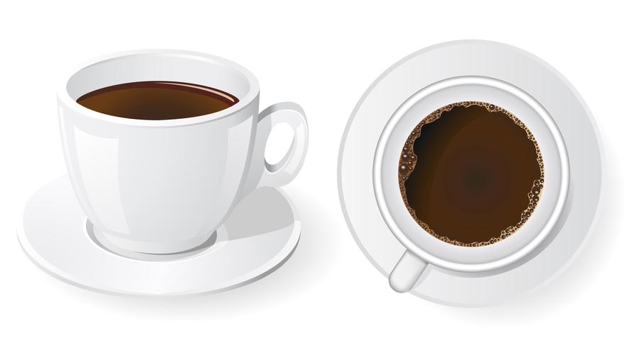 cups of coffee vector