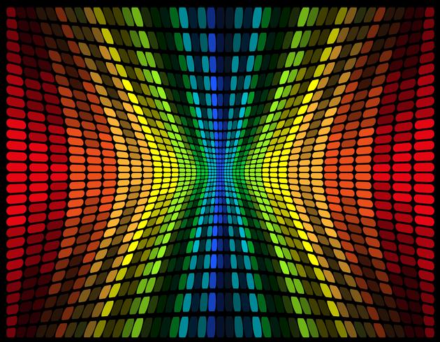 Abstract Multicolored Graphic Equalizer Vector Illustration