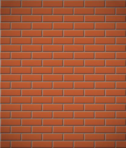 wall of red brick seamless background vector