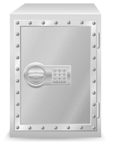 safe with electronic combination lock vector illustration