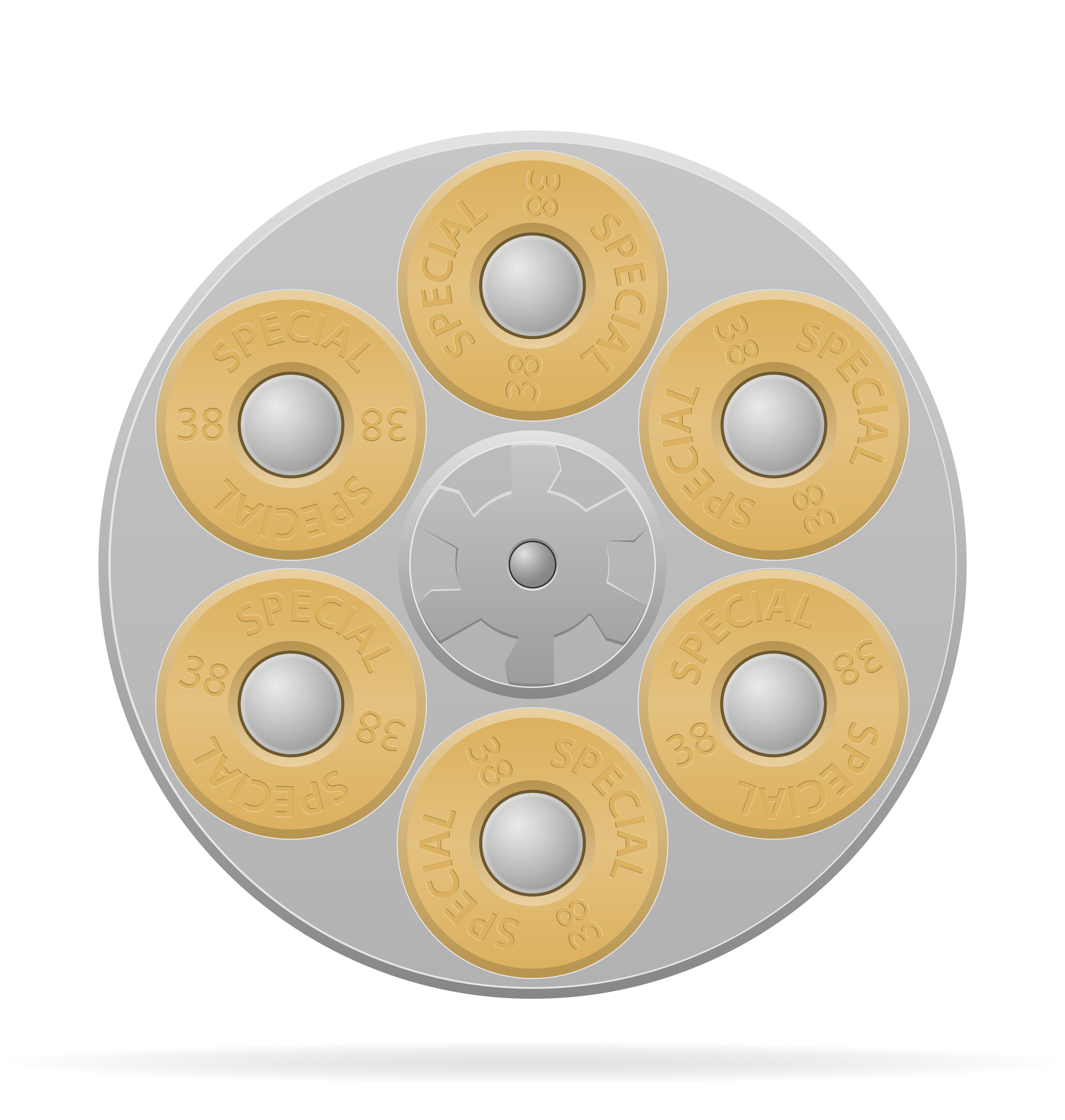 revolver cylinder vector illustration 514373 Vector Art at Vecteezy
