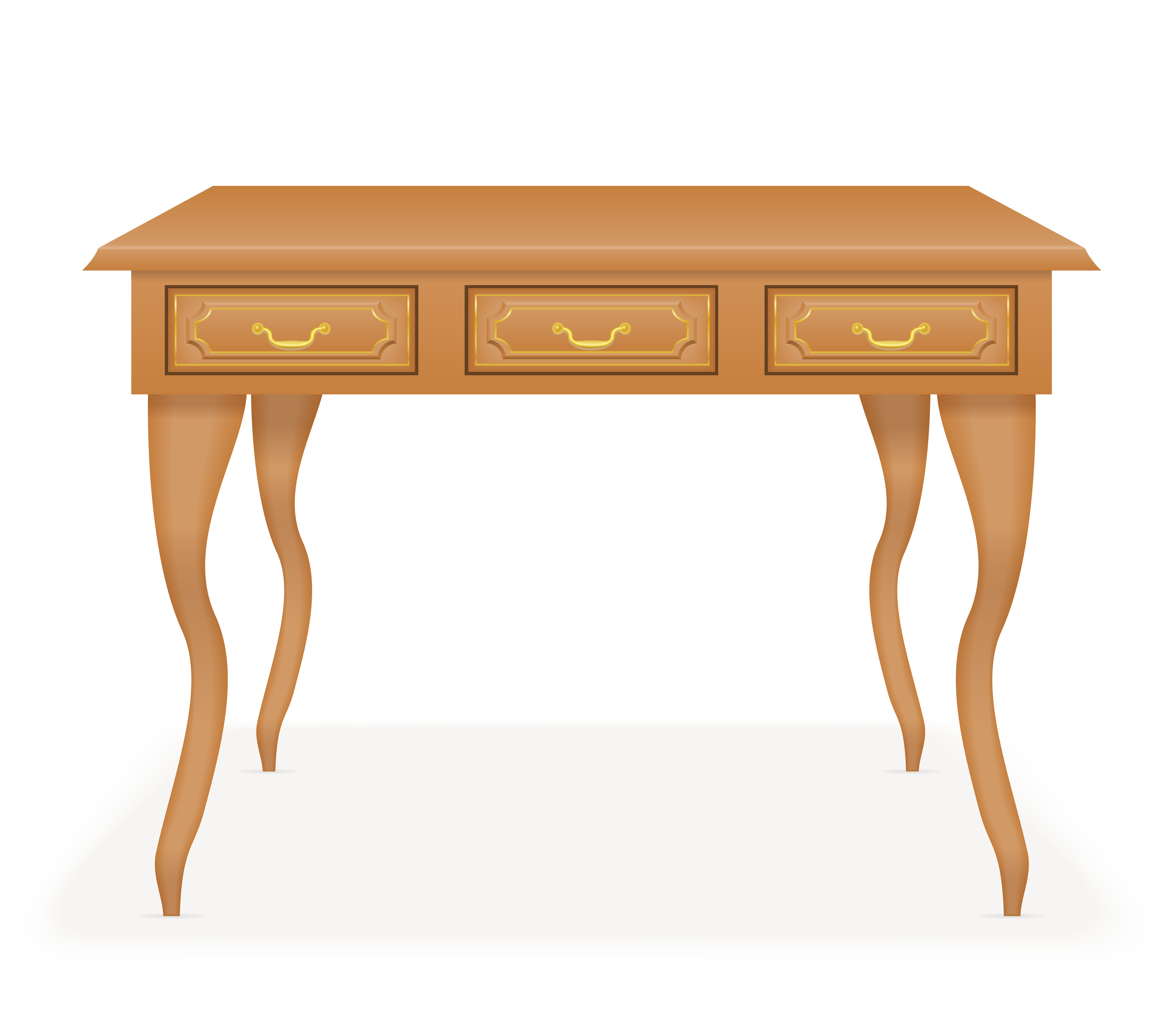 wooden table furniture vector illustration 514387 Vector Art at Vecteezy
