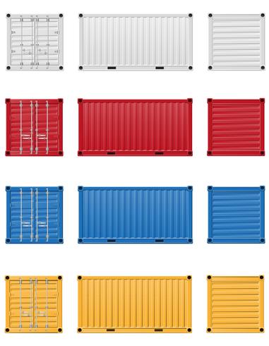 cargo container vector illustration