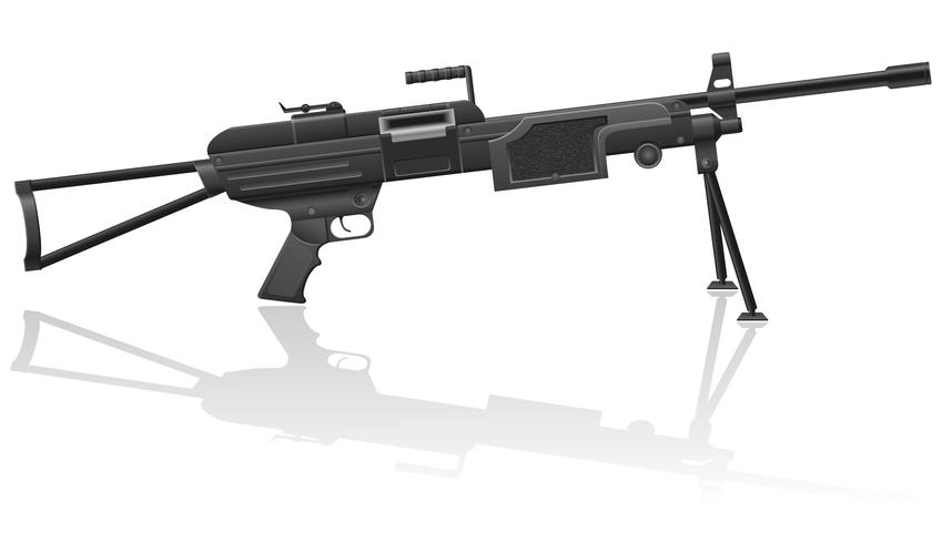 autorifle vector illustration