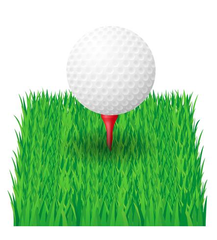 Ilustración de vector de pelota de golf