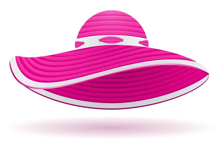 beach hat vector illustration