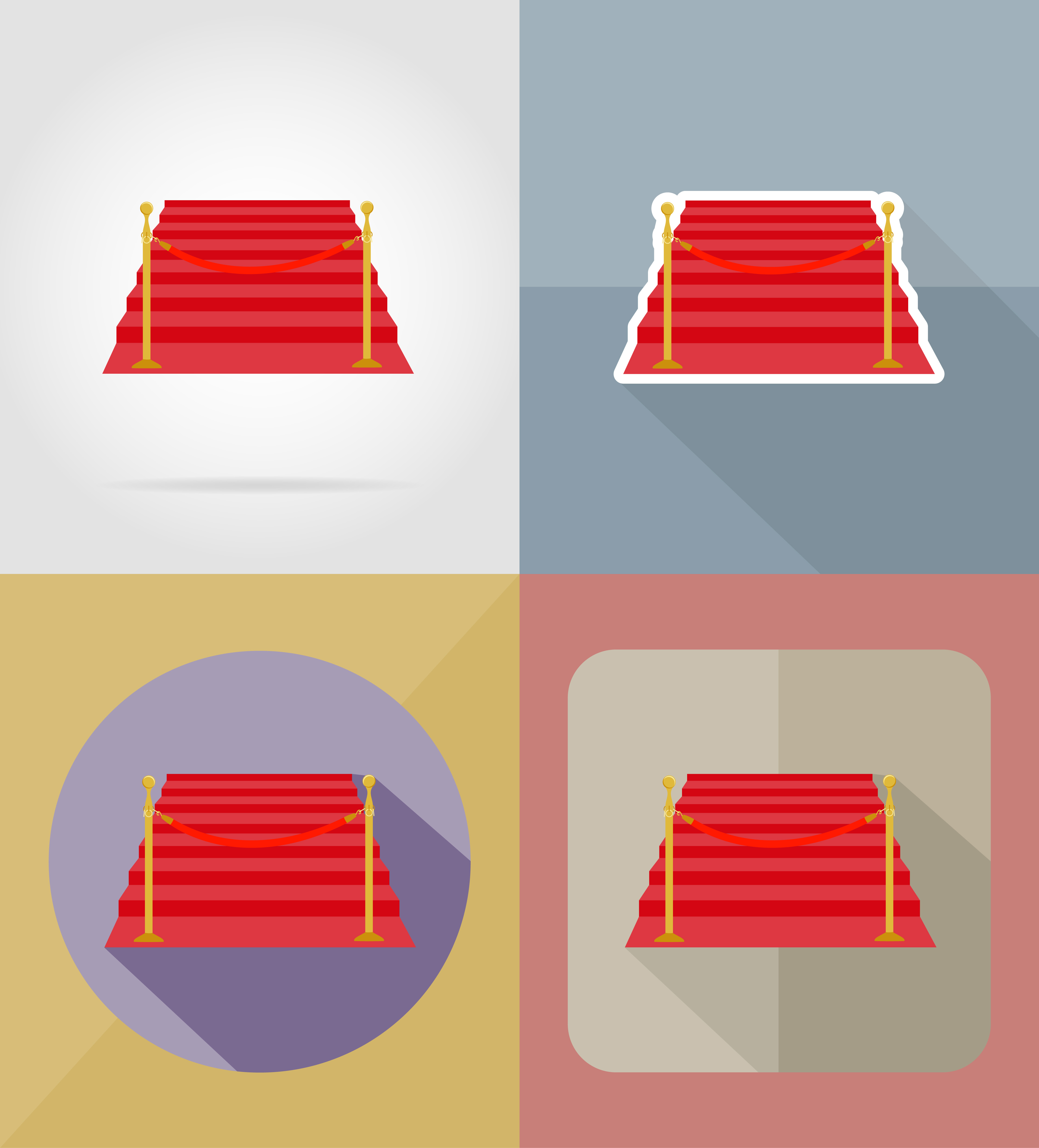 red carpet flat icons vector illustration 514719 Vector Art at Vecteezy