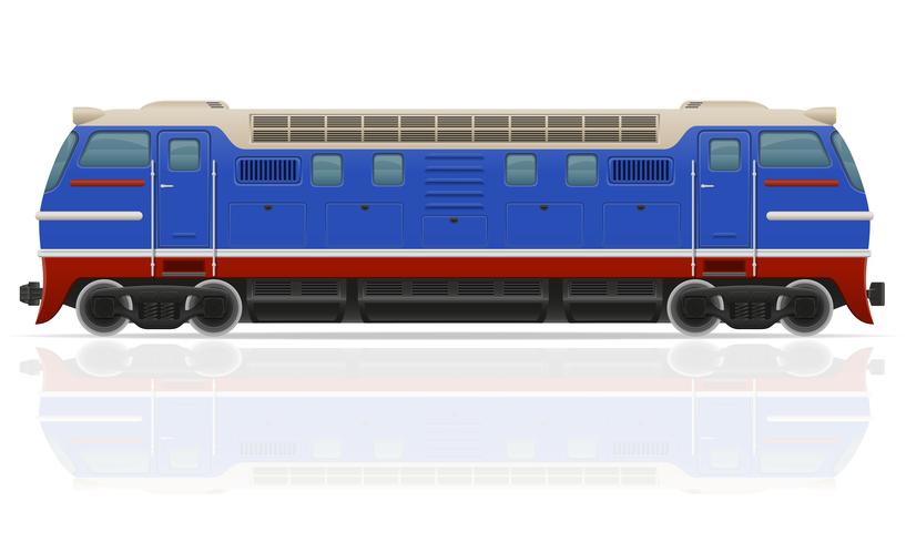 railway locomotive train vector illustration