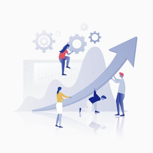Corporate Goals Illustration vector