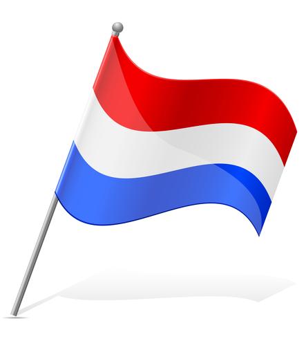 Bandera de ilustración vectorial de Holanda vector