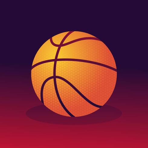 Realistic Basketball	 vector