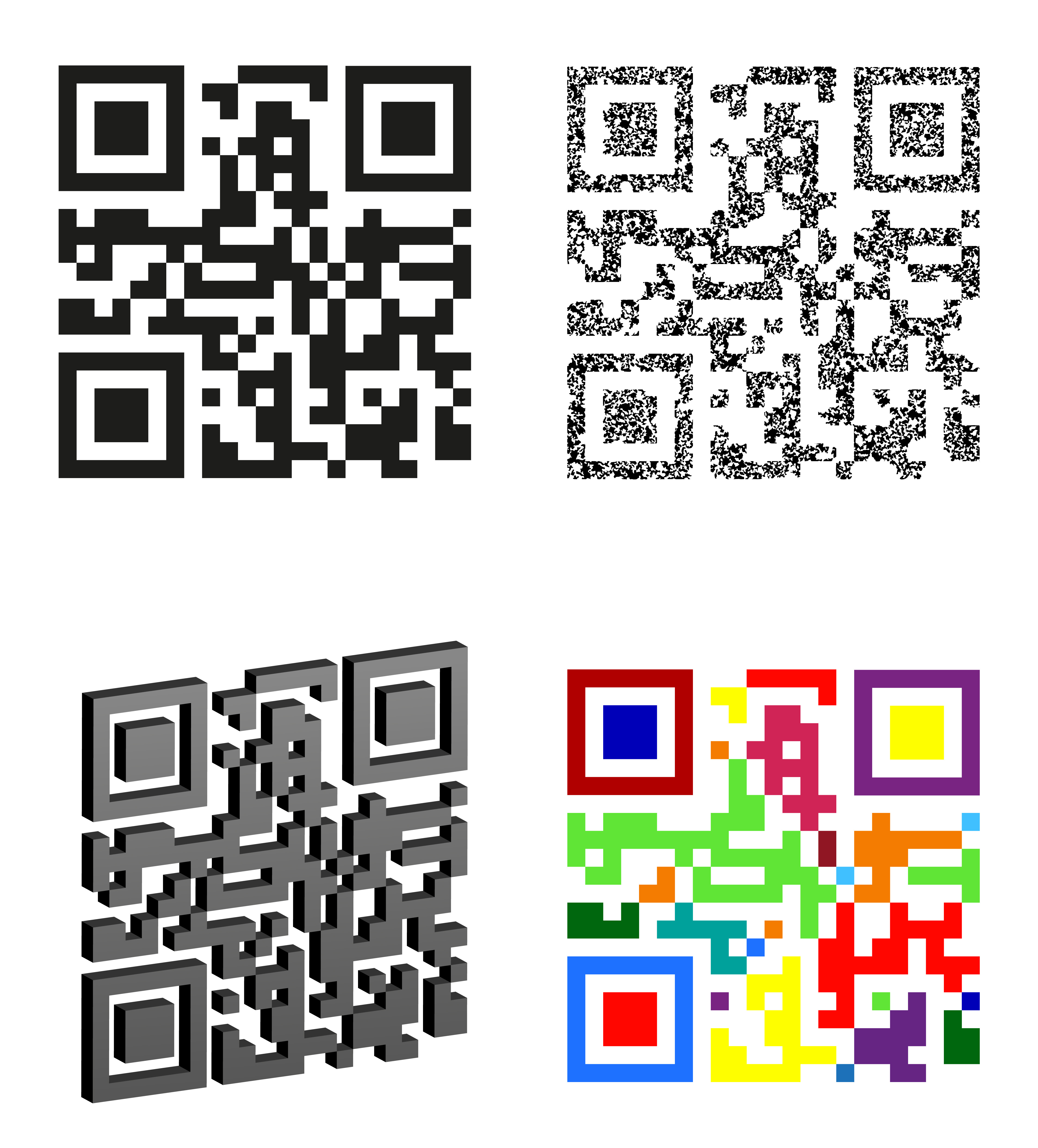 Download set icons abstract qr code vector illustration - Download ...