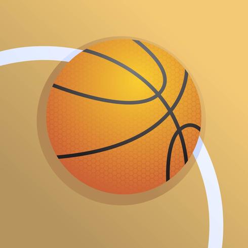 Baloncesto realista vector