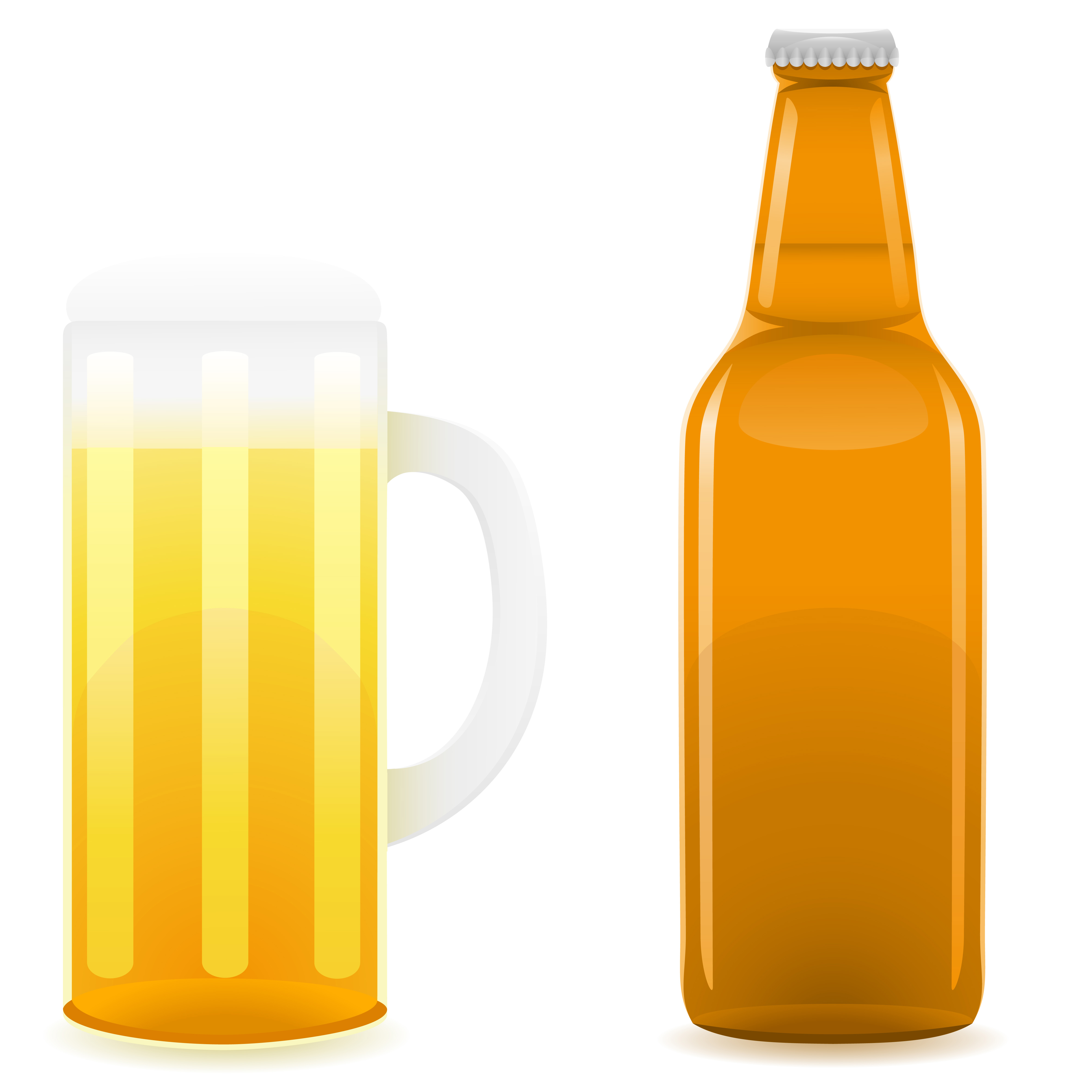 beer bottle and glass vector illustration 515077 Vector Art at Vecteezy