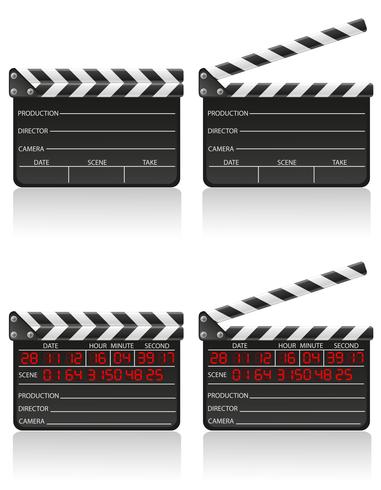 clapper board vector illustration